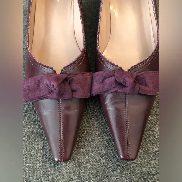 Franco Sarto Gracie Violet Pointed Toe Kitten Heel 10M - Picture 9 of 11